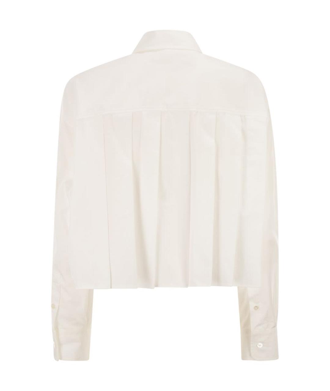 WEEKEND MAX MARA Белая хлопковая рубашка, фото 2