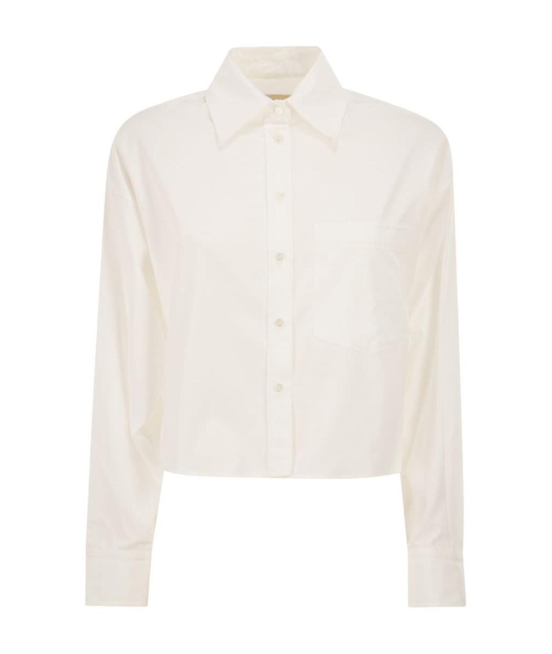 WEEKEND MAX MARA Белая хлопковая рубашка, фото 1