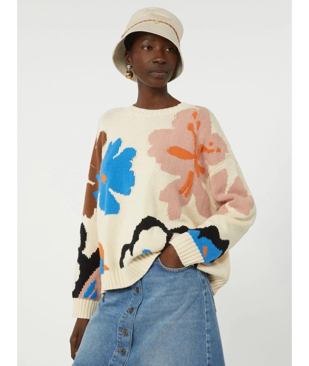 WEEKEND MAX MARA Мульти хлопковый джемпер / свитер, фото 5