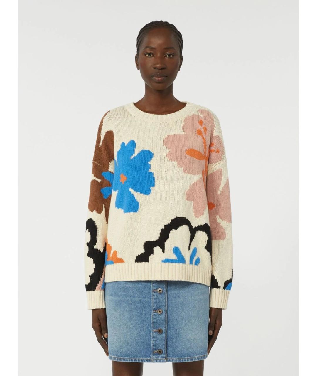 WEEKEND MAX MARA Мульти хлопковый джемпер / свитер, фото 3