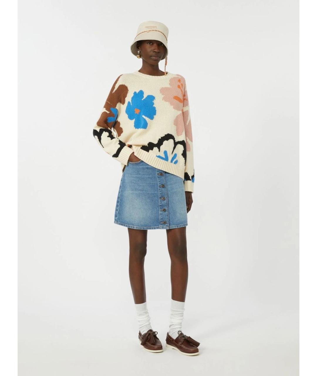 WEEKEND MAX MARA Мульти хлопковый джемпер / свитер, фото 2