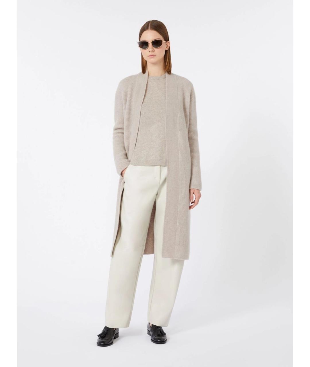 'S MAX MARA Бежевый кашемировый джемпер / свитер, фото 2