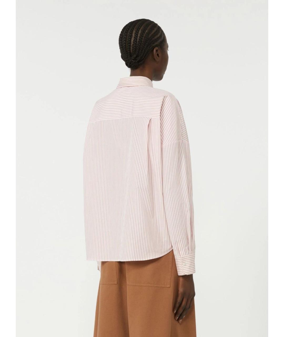 WEEKEND MAX MARA Розовая хлопковая рубашка, фото 4