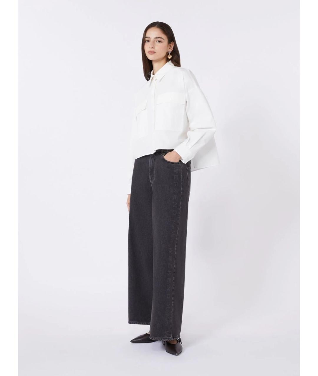 WEEKEND MAX MARA Белая хлопковая рубашка, фото 2