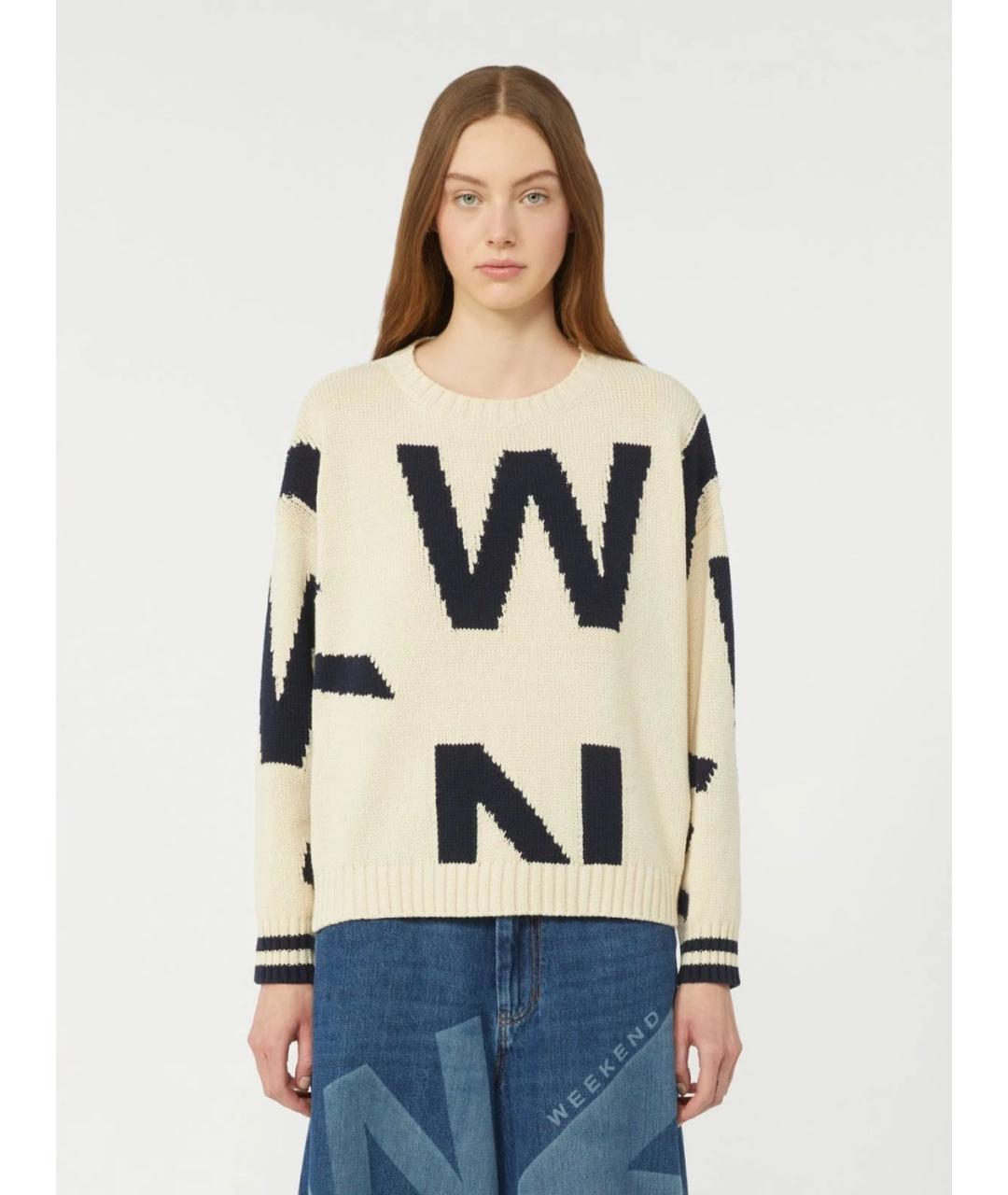 WEEKEND MAX MARA Мульти хлопковый джемпер / свитер, фото 3