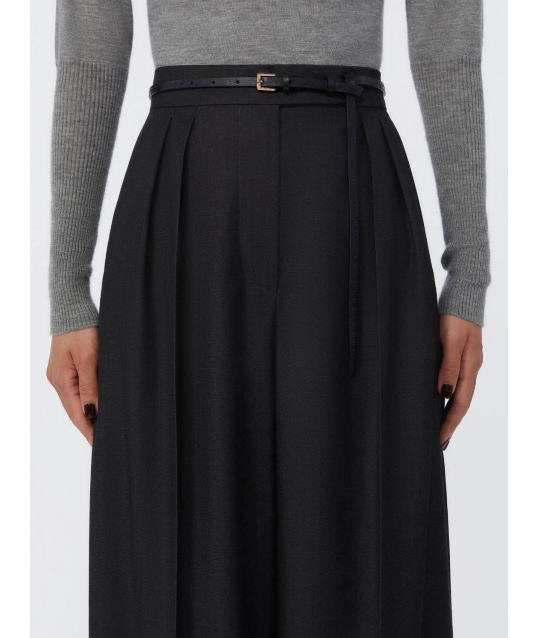 MAX MARA Черный кожаный ремень, фото 3