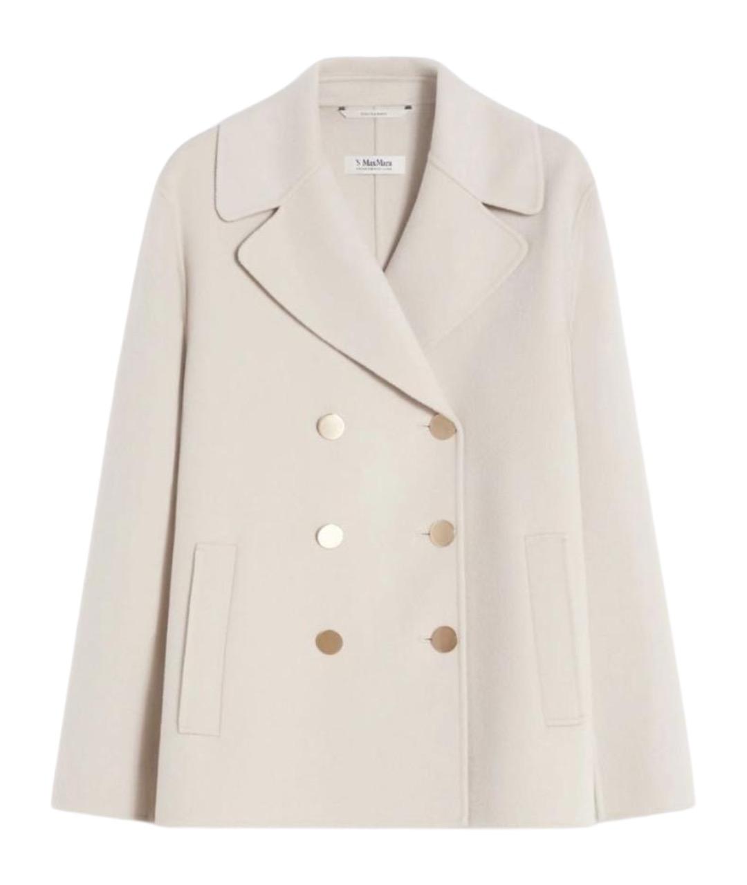 'S MAX MARA Бежевый шерстяной жакет/пиджак, фото 1