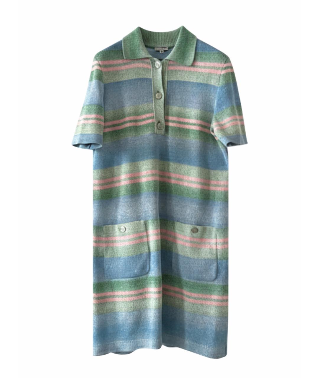 CHANEL Бирюзовое повседневное платье, фото 1