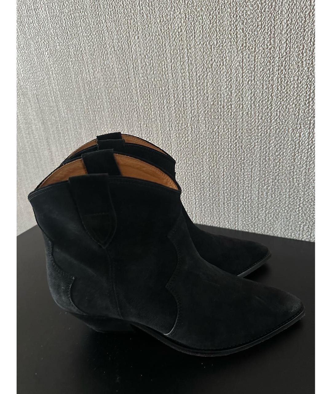 ISABEL MARANT Черные замшевые полусапоги, фото 6