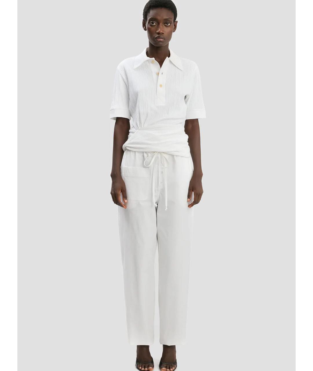 VICTORIA BECKHAM Белая хлопковая футболка, фото 2