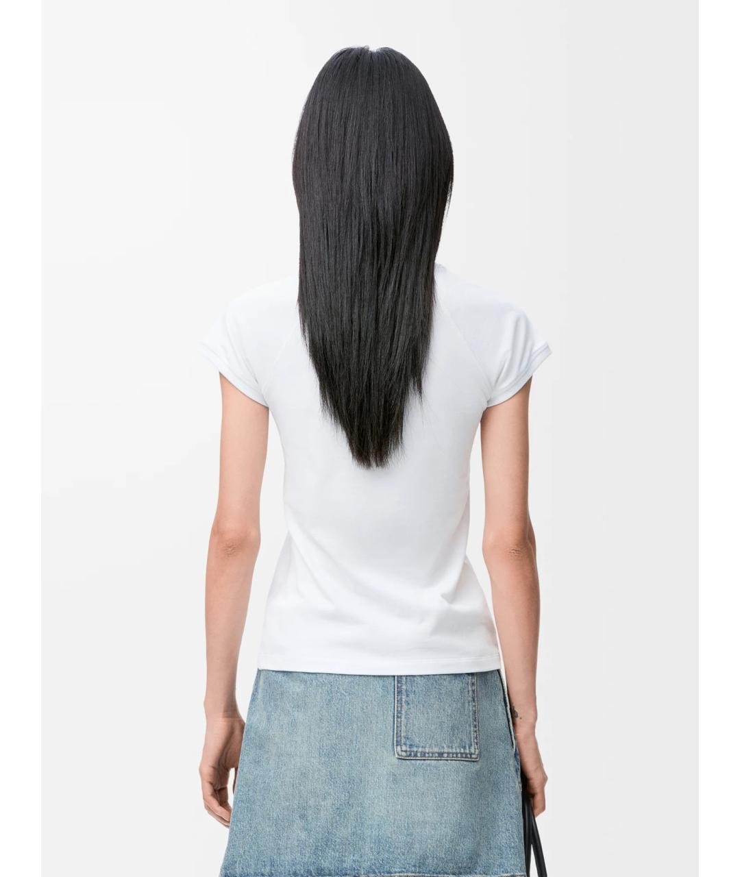 LOEWE Белая хлопковая футболка, фото 3