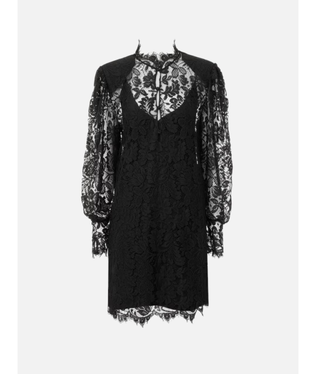 CHLOE Черное хлопковое коктейльное платье, фото 5