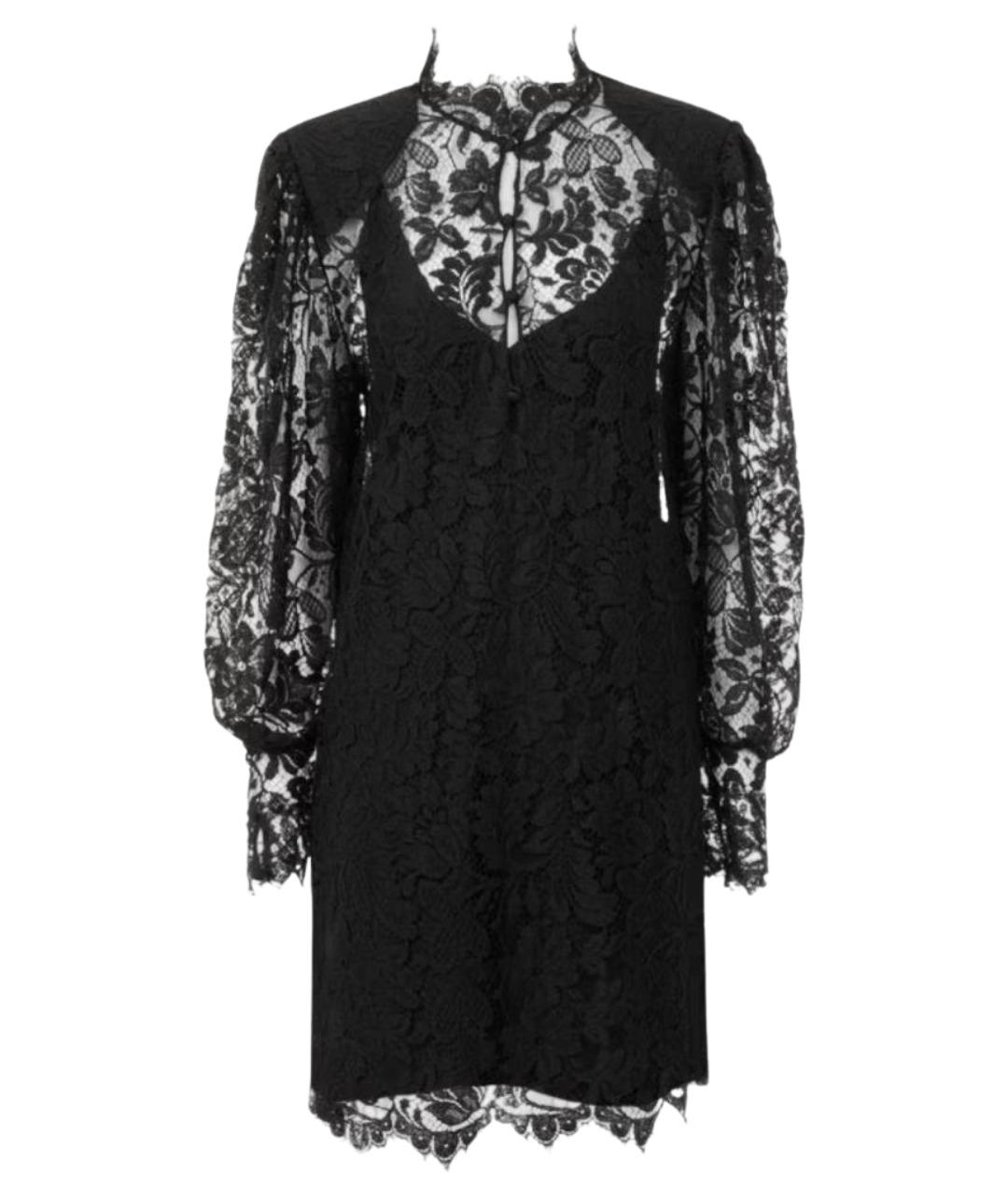 CHLOE Черное хлопковое коктейльное платье, фото 1