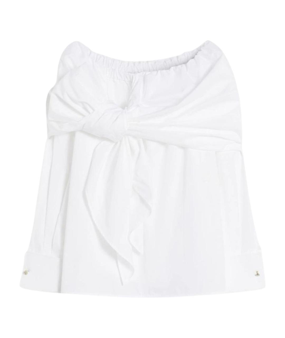 MAX MARA Белая хлопковая блузы, фото 1