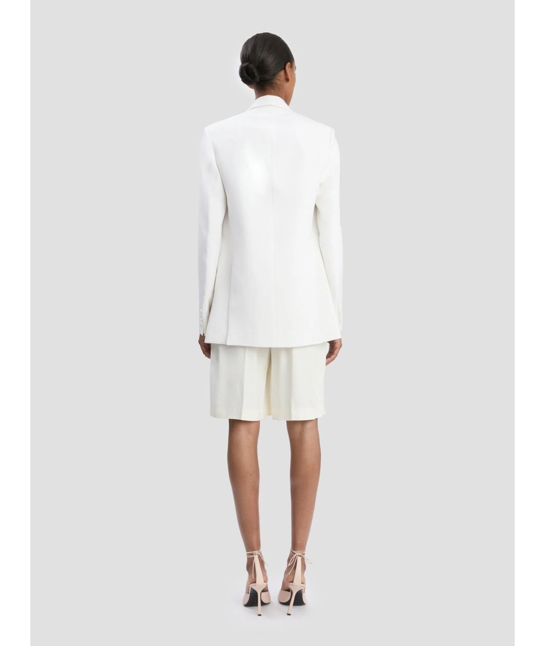 VICTORIA BECKHAM Белый вискозный жакет/пиджак, фото 4