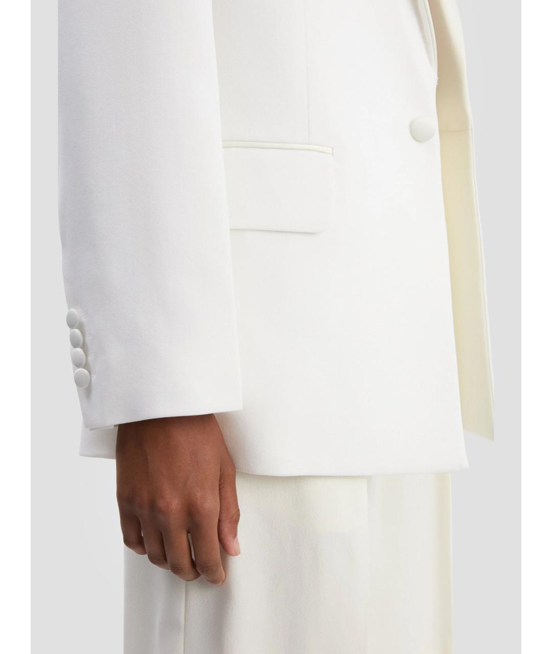 VICTORIA BECKHAM Белый вискозный жакет/пиджак, фото 5