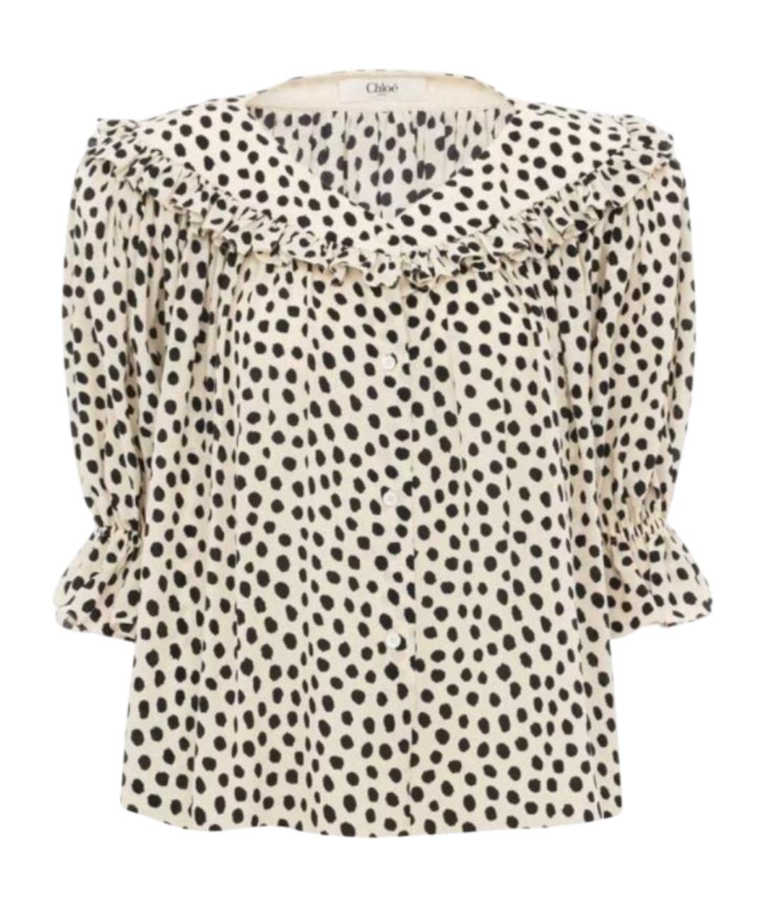 CHLOE Мульти шелковая блузы, фото 1