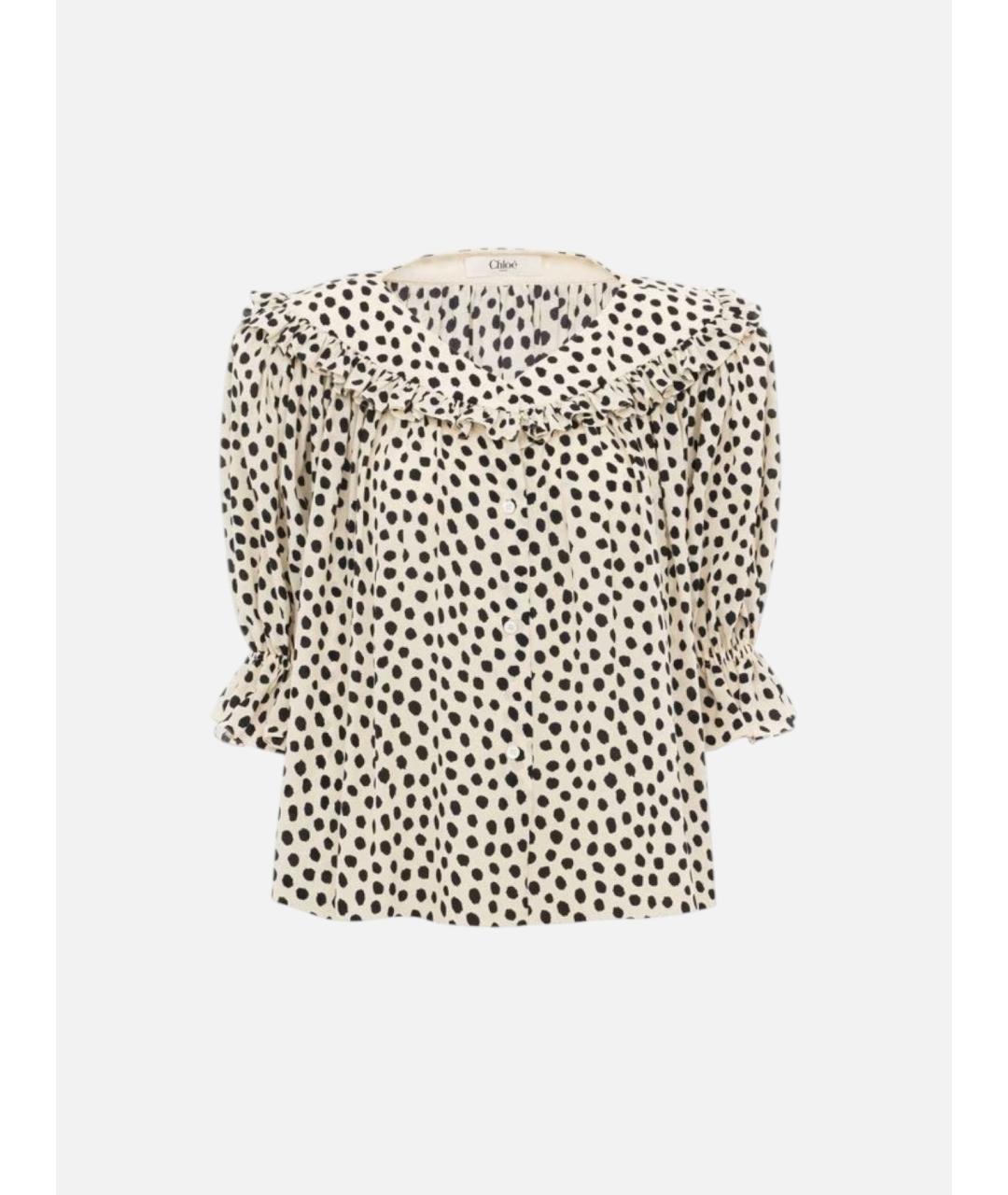 CHLOE Мульти шелковая блузы, фото 5