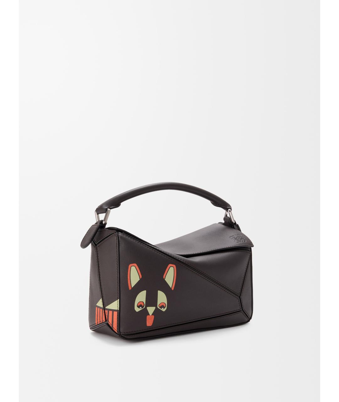 LOEWE Черная кожаная сумка через плечо, фото 3