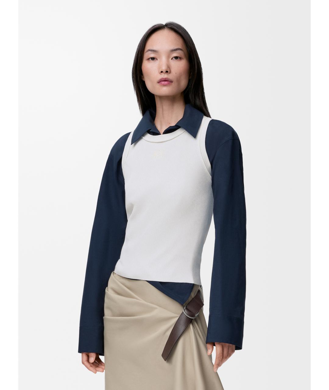 LOEWE Черная вискозная майка, фото 2