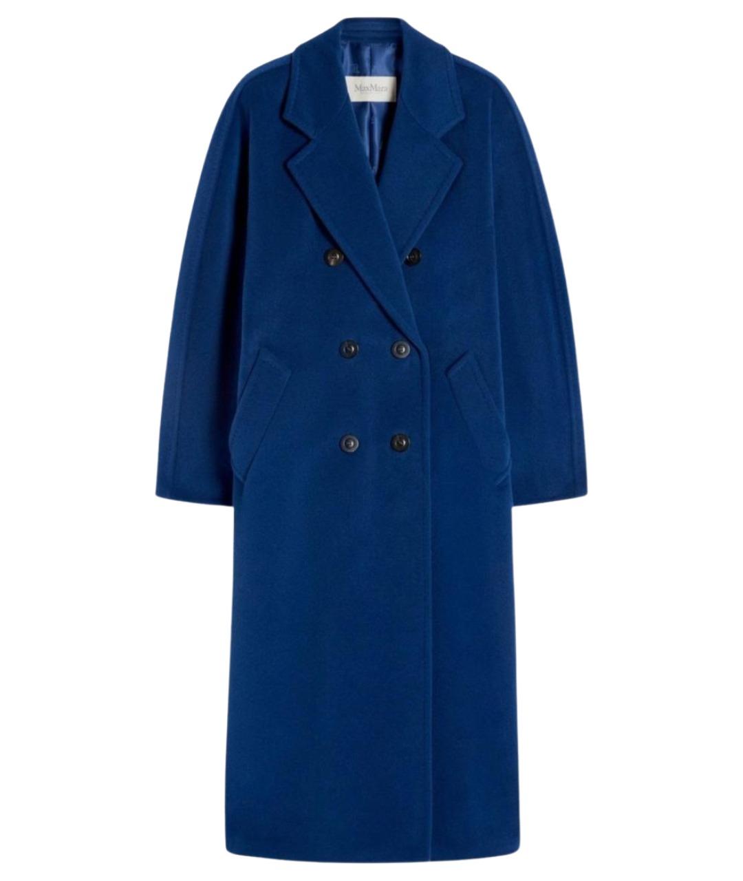 MAX MARA Синее шерстяное пальто, фото 1