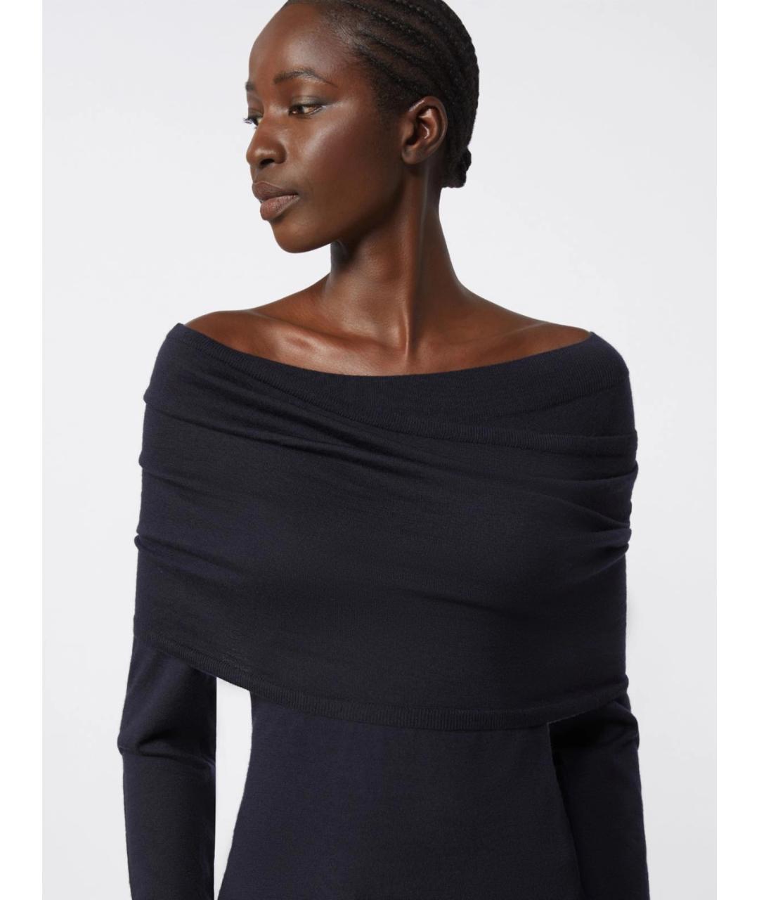 MAX MARA Синий кашемировый джемпер / свитер, фото 4