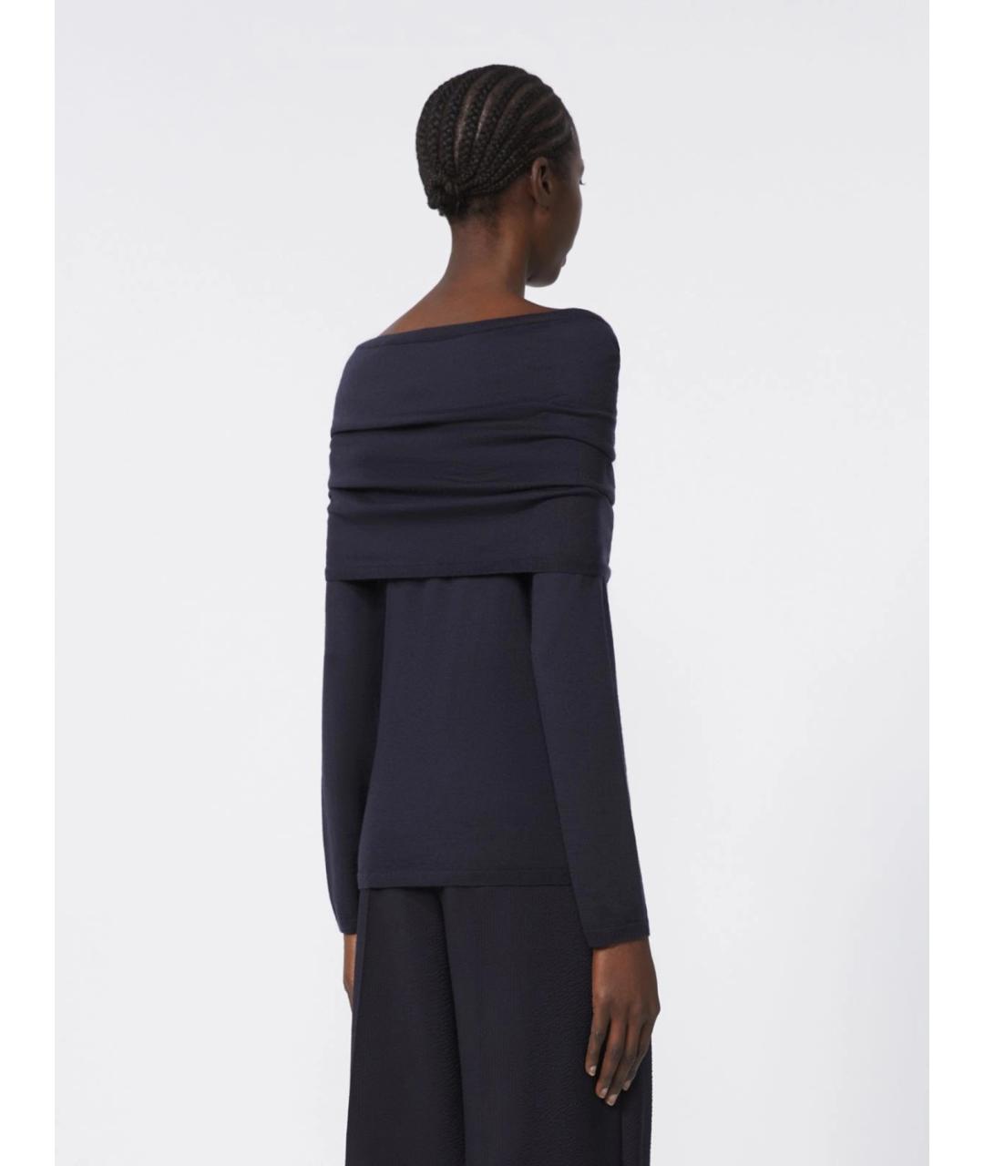 MAX MARA Синий кашемировый джемпер / свитер, фото 3