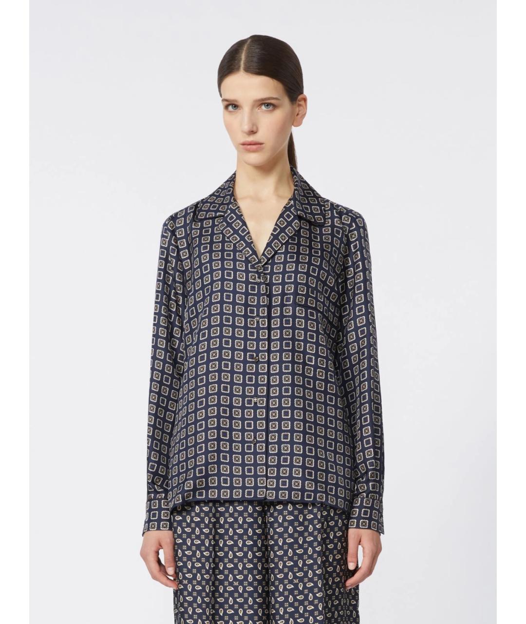 MAX MARA Мульти шелковая рубашка, фото 3