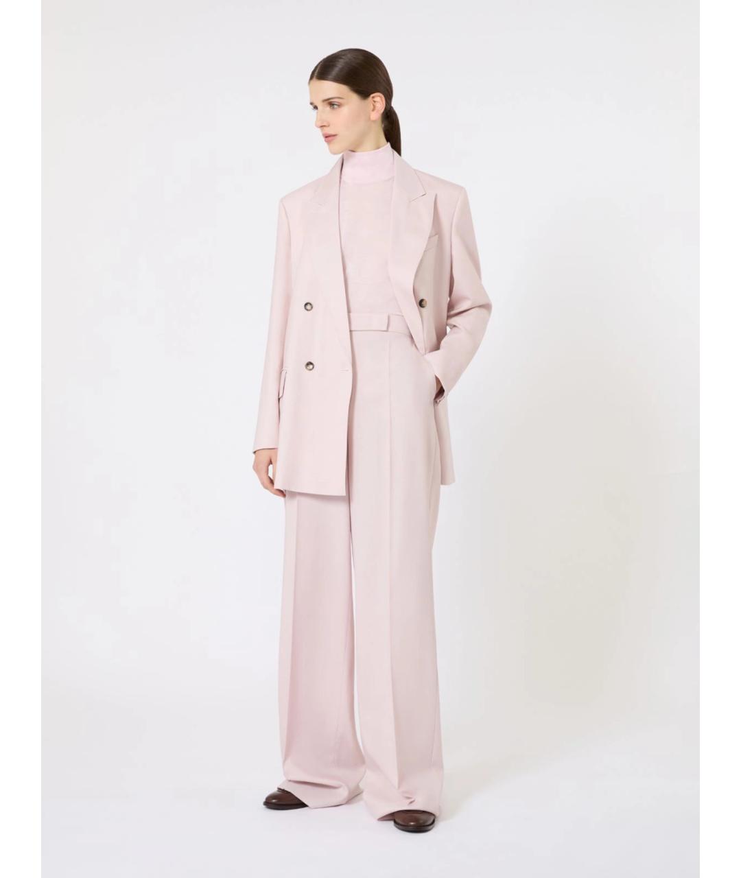 MAX MARA Розовый шерстяной джемпер / свитер, фото 2