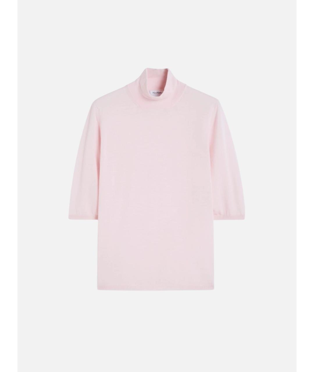 MAX MARA Розовый шерстяной джемпер / свитер, фото 6