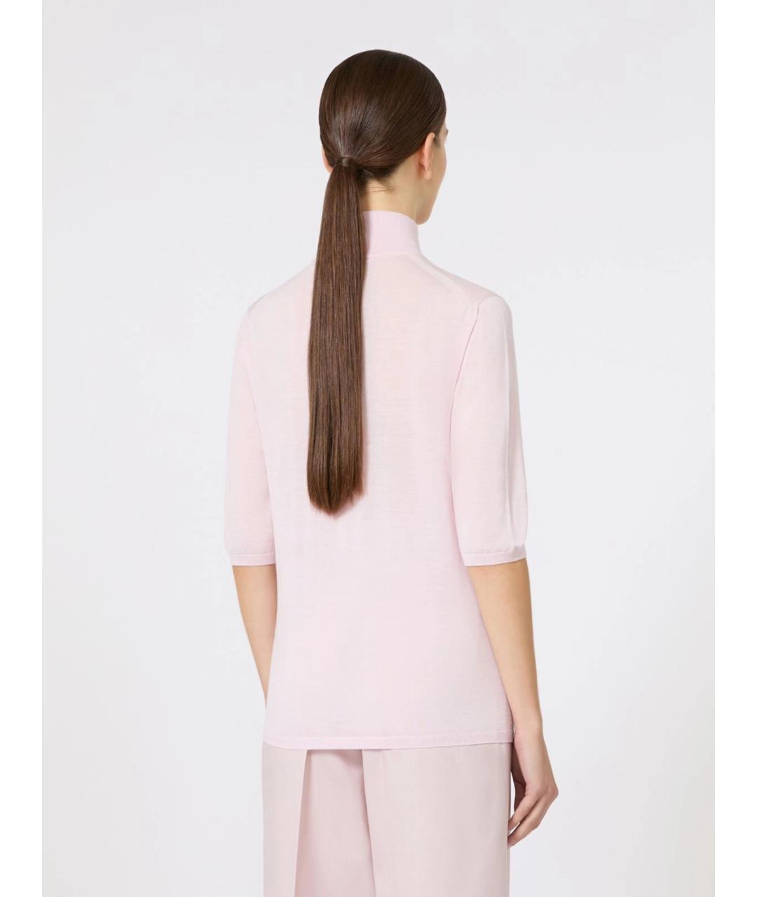 MAX MARA Розовый шерстяной джемпер / свитер, фото 4