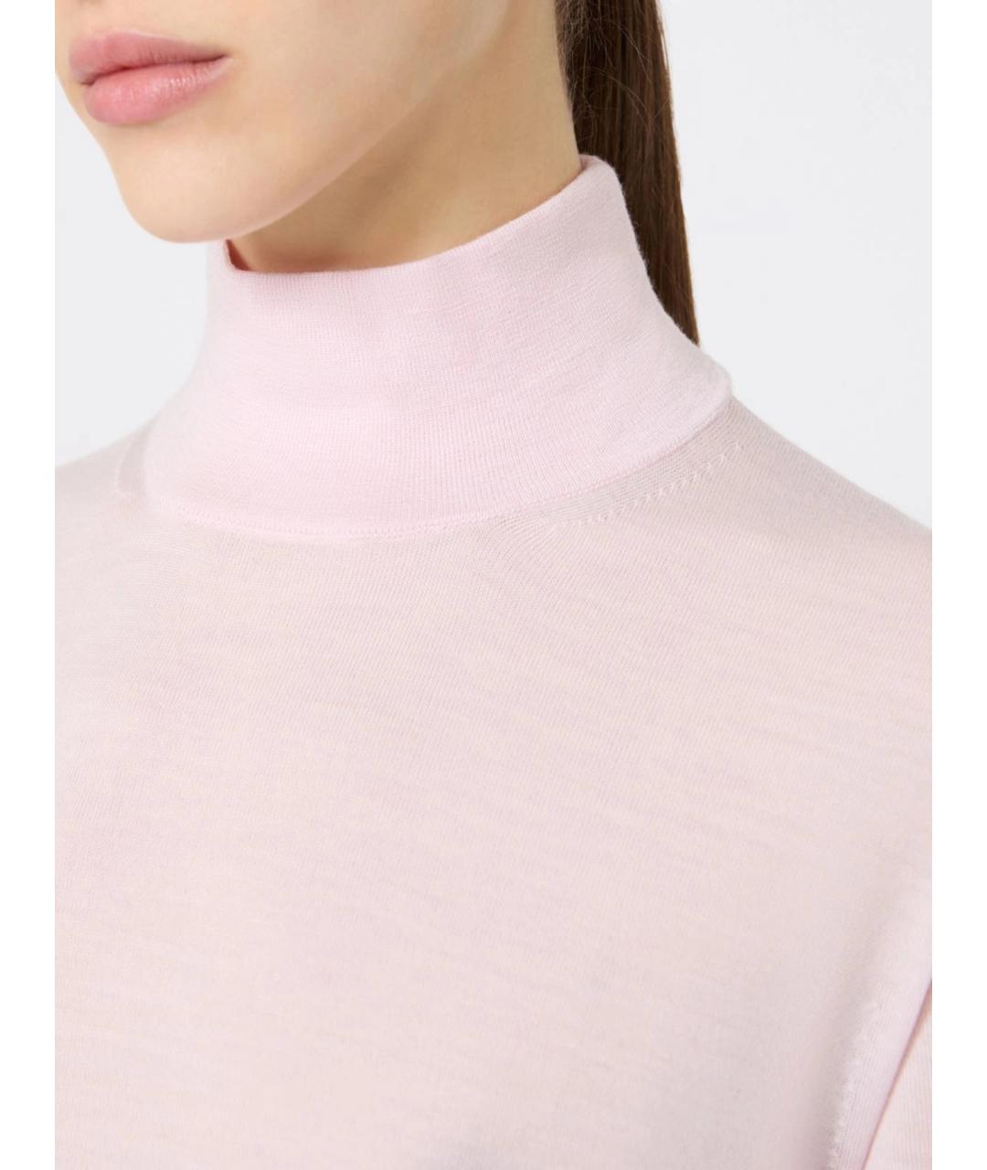 MAX MARA Розовый шерстяной джемпер / свитер, фото 5