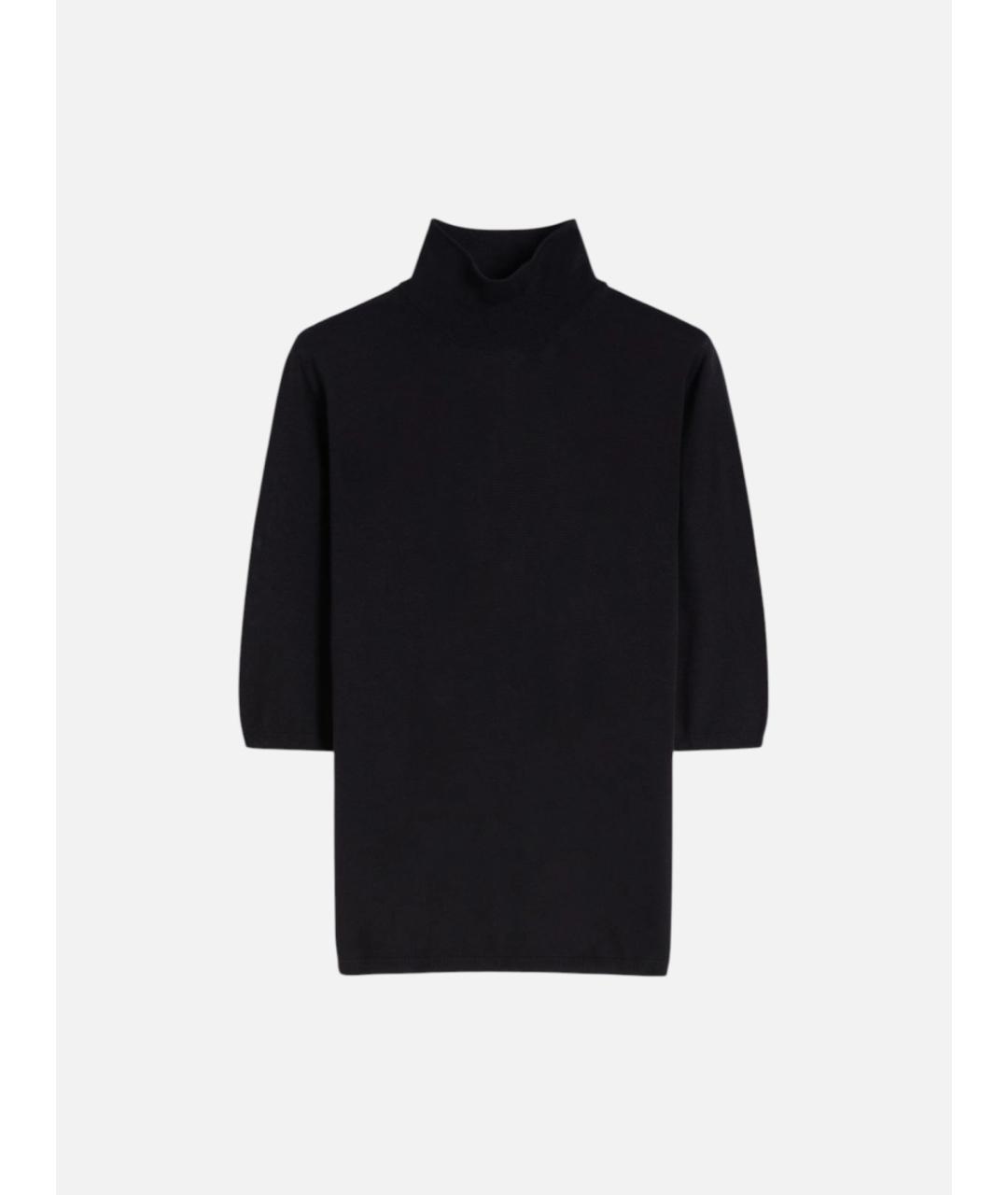 MAX MARA Черная шерстяная водолазка, фото 6