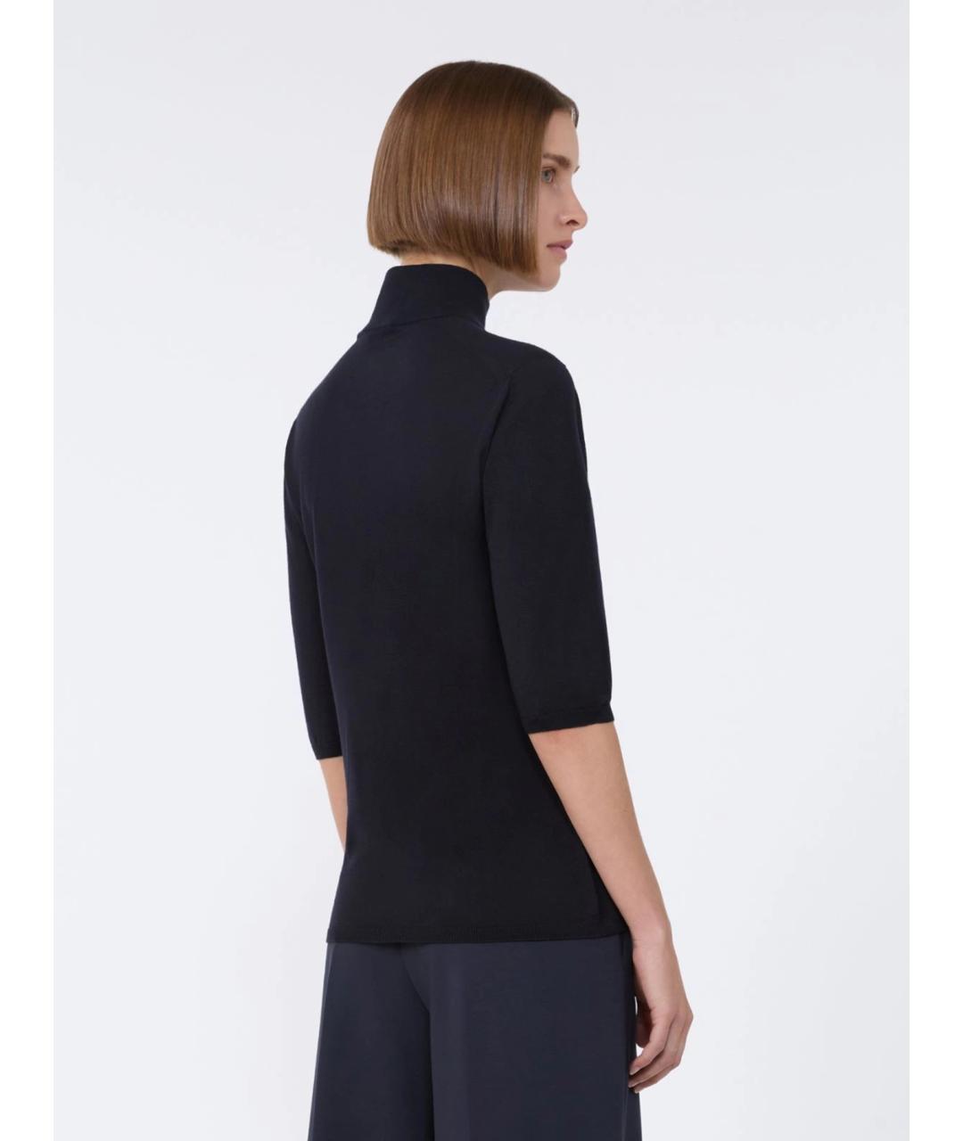 MAX MARA Черная шерстяная водолазка, фото 4