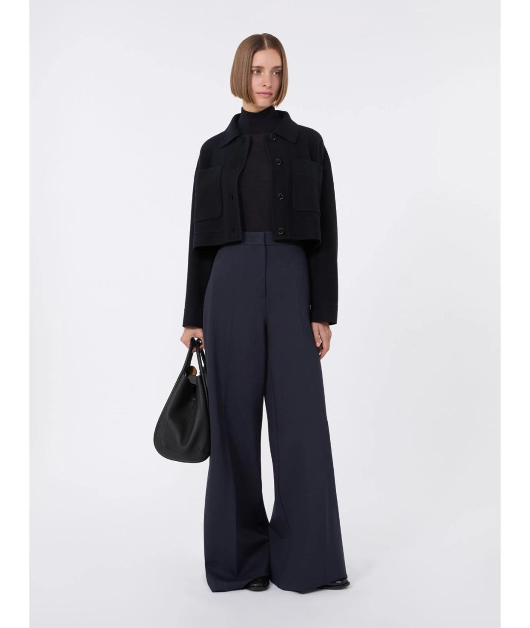 MAX MARA Черная шерстяная водолазка, фото 2