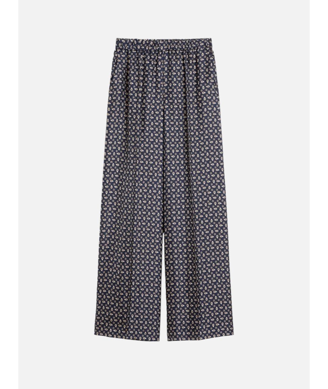 MAX MARA Черные шелковые брюки широкие, фото 5