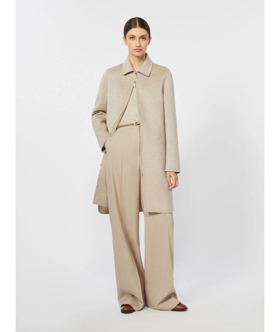 MAX MARA Бежевый кашемировый джемпер / свитер, фото 2