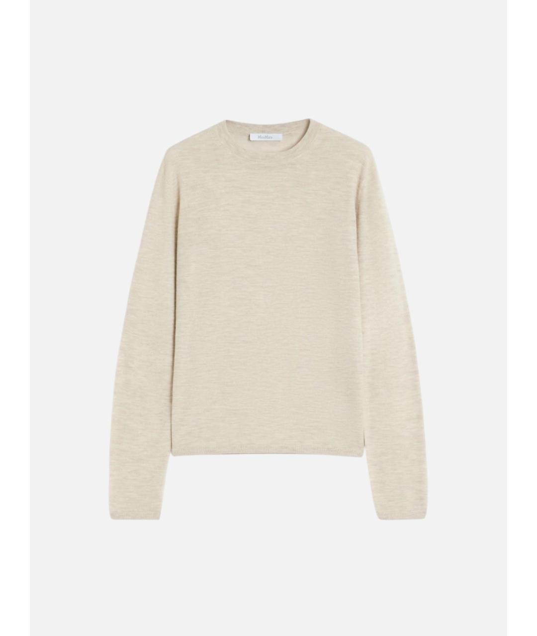 MAX MARA Бежевый кашемировый джемпер / свитер, фото 5