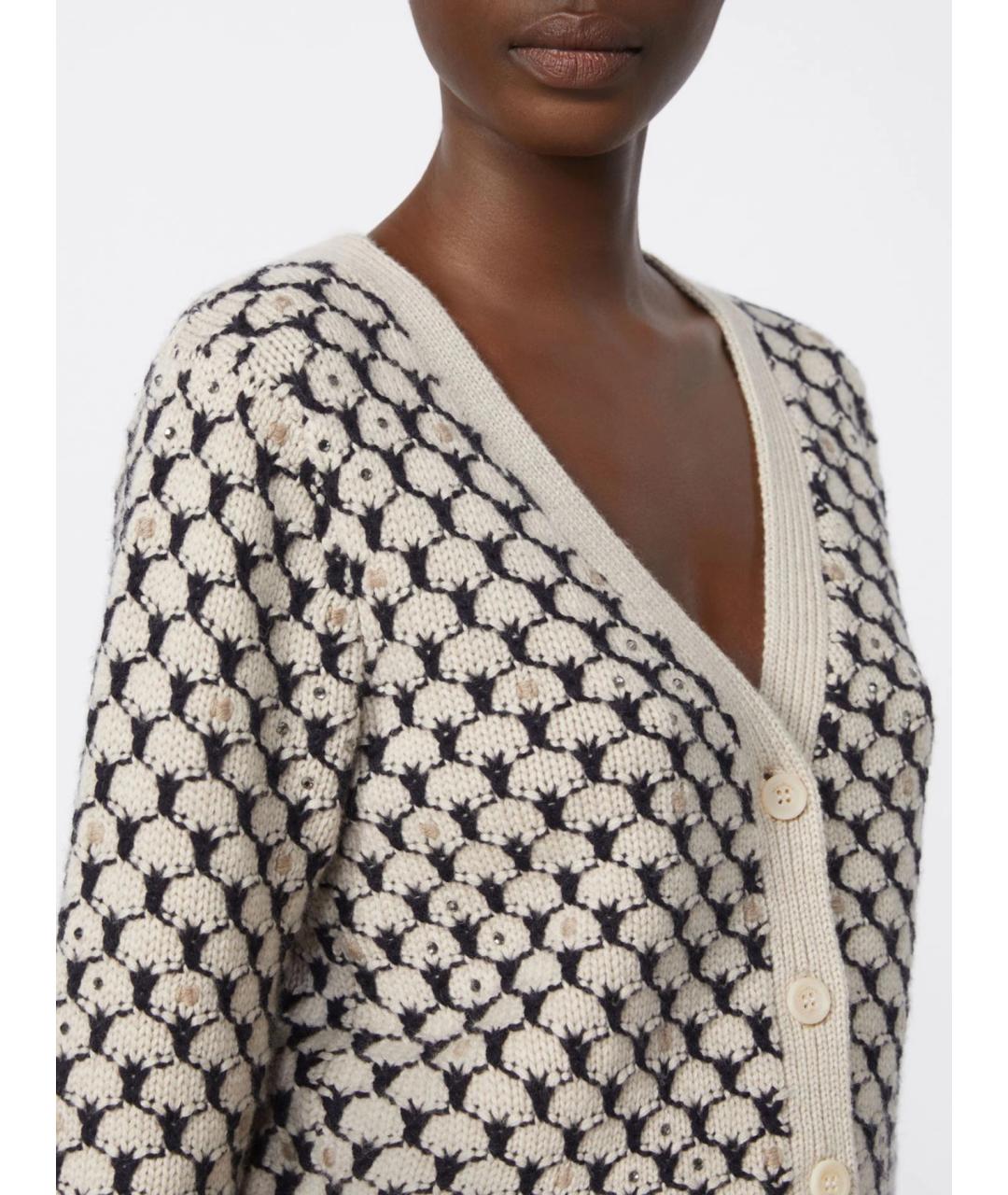 MAX MARA Мульти шерстяной кардиган, фото 5