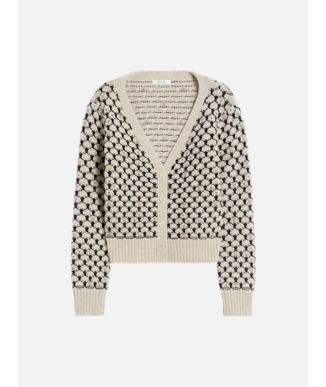 MAX MARA Мульти шерстяной кардиган, фото 6