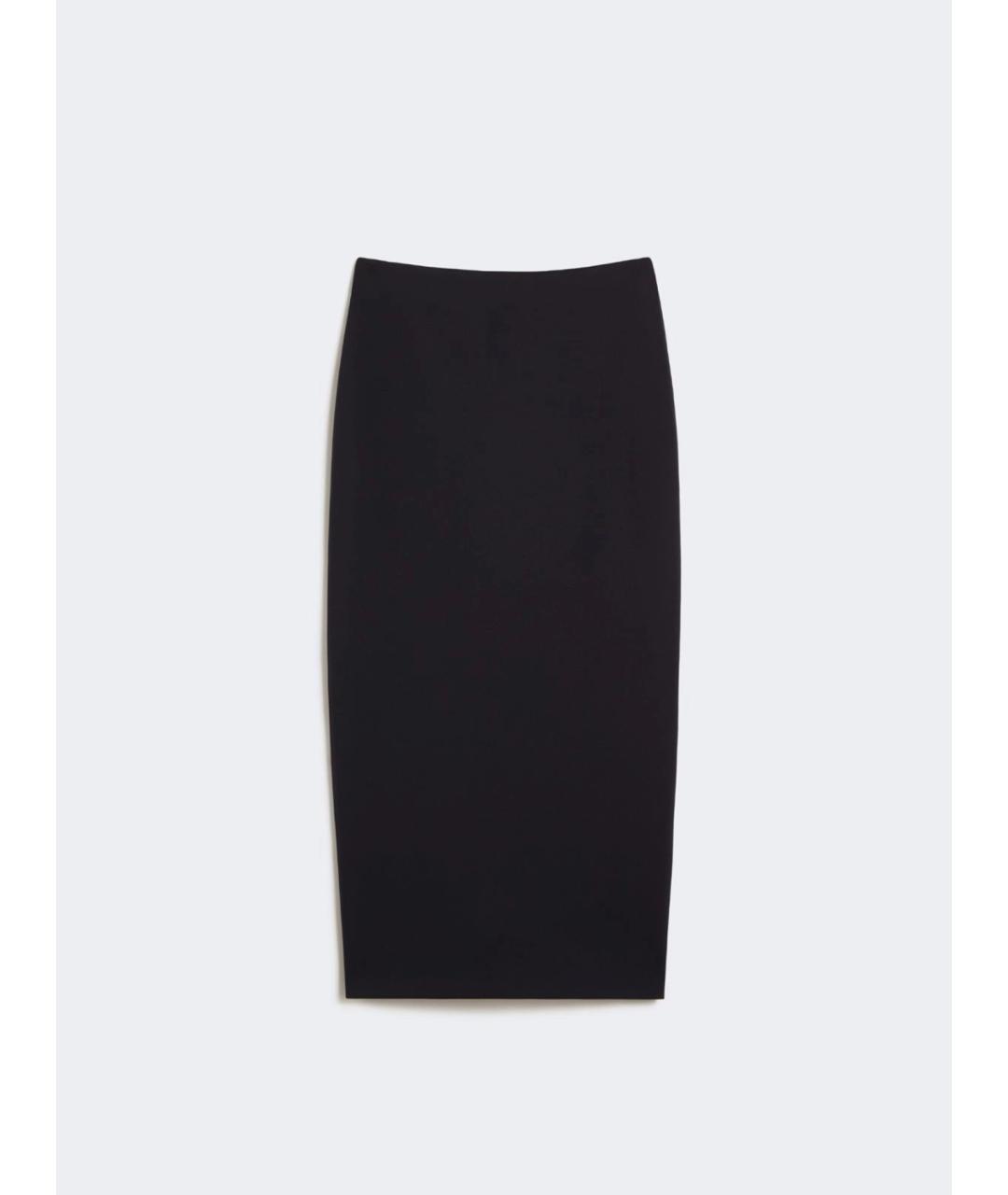 MAX MARA Темно-синяя полиамидовая юбка миди, фото 5