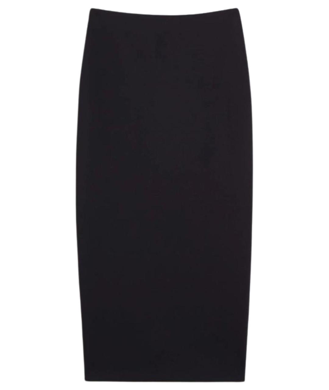 MAX MARA Темно-синяя полиамидовая юбка миди, фото 1