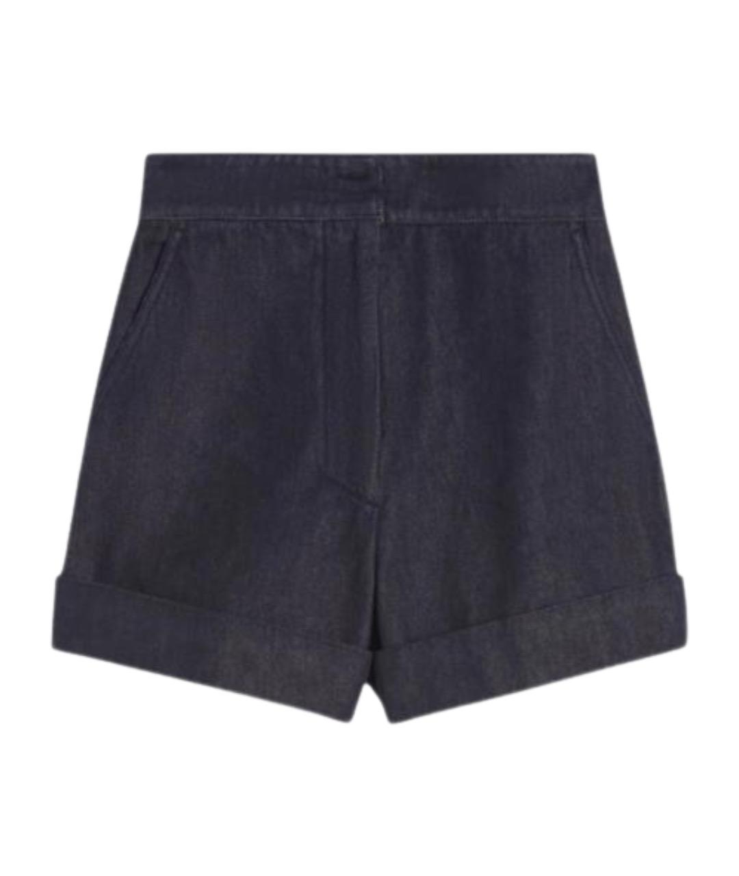 MAX MARA Черные хлопковые шорты, фото 1