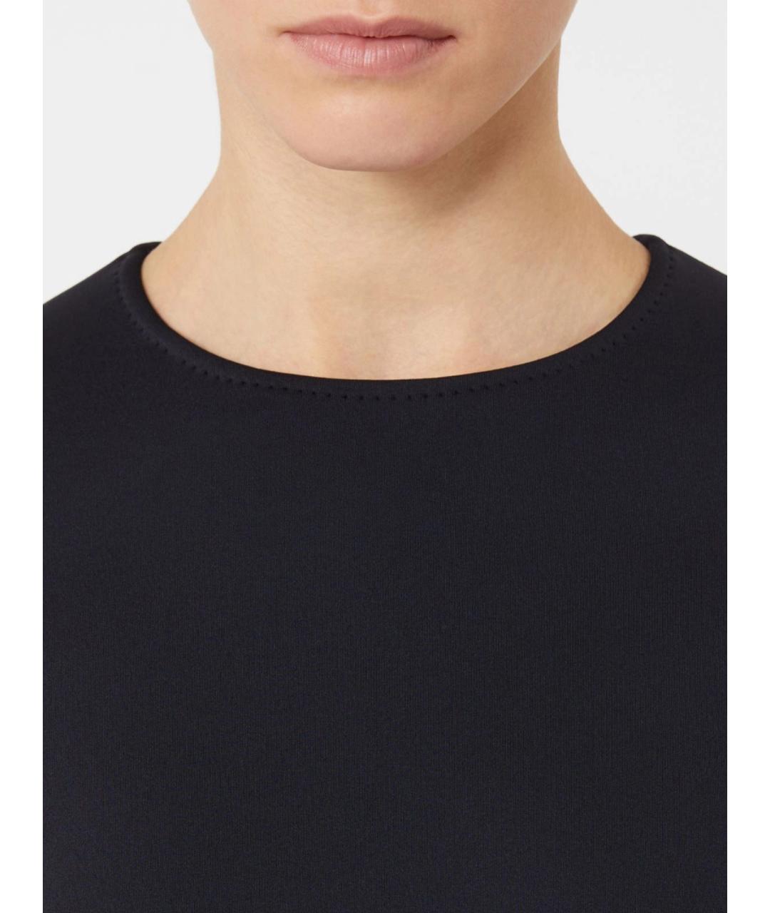 MAX MARA Темно-синее полиамидовое повседневное платье, фото 4