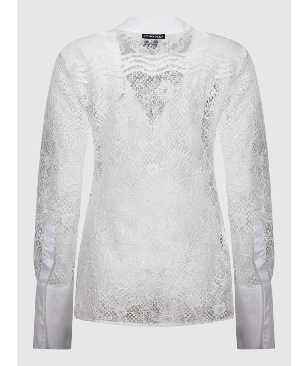 PINKO Белая полиэстеровая рубашка, фото 5
