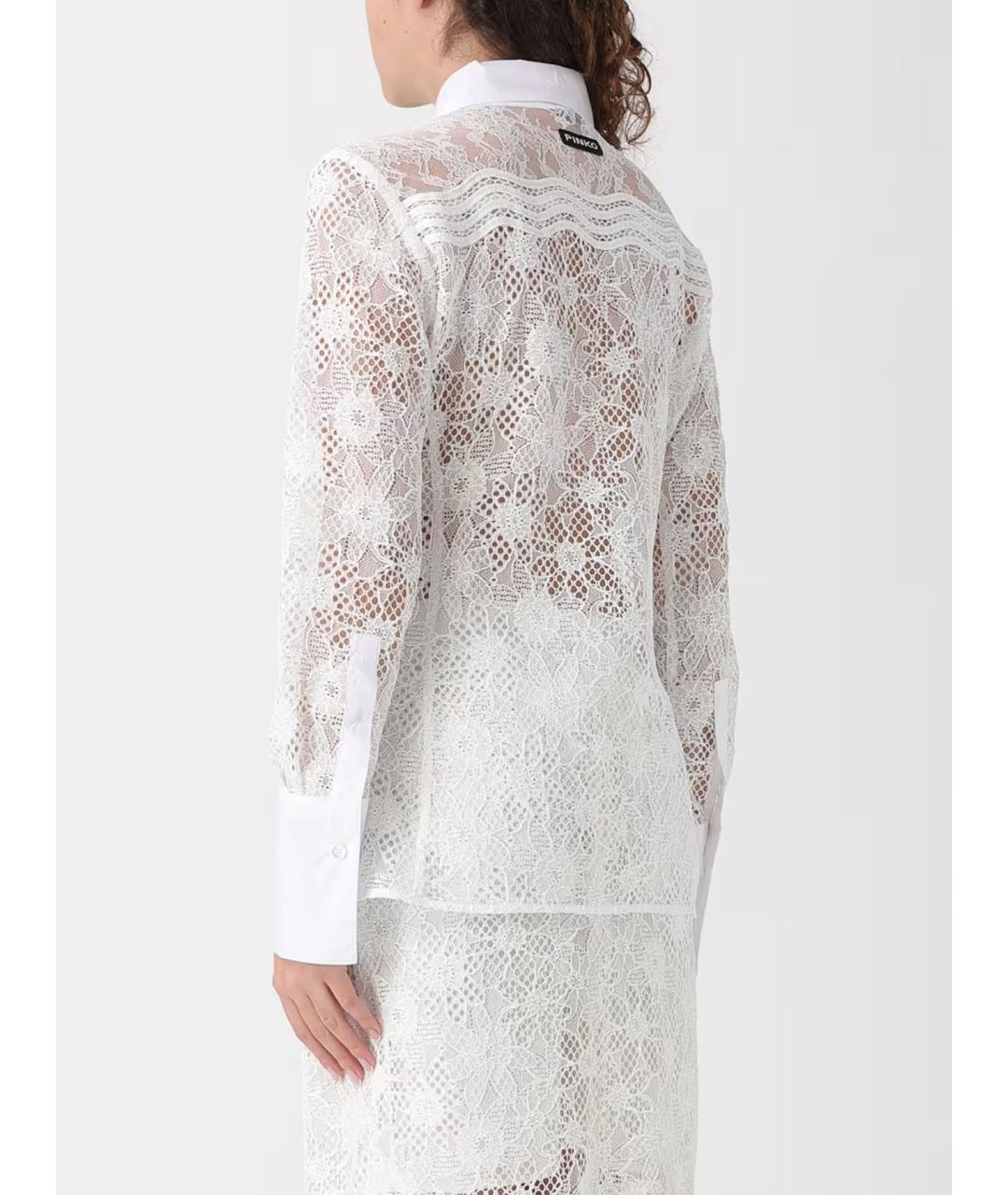 PINKO Белая полиэстеровая рубашка, фото 3