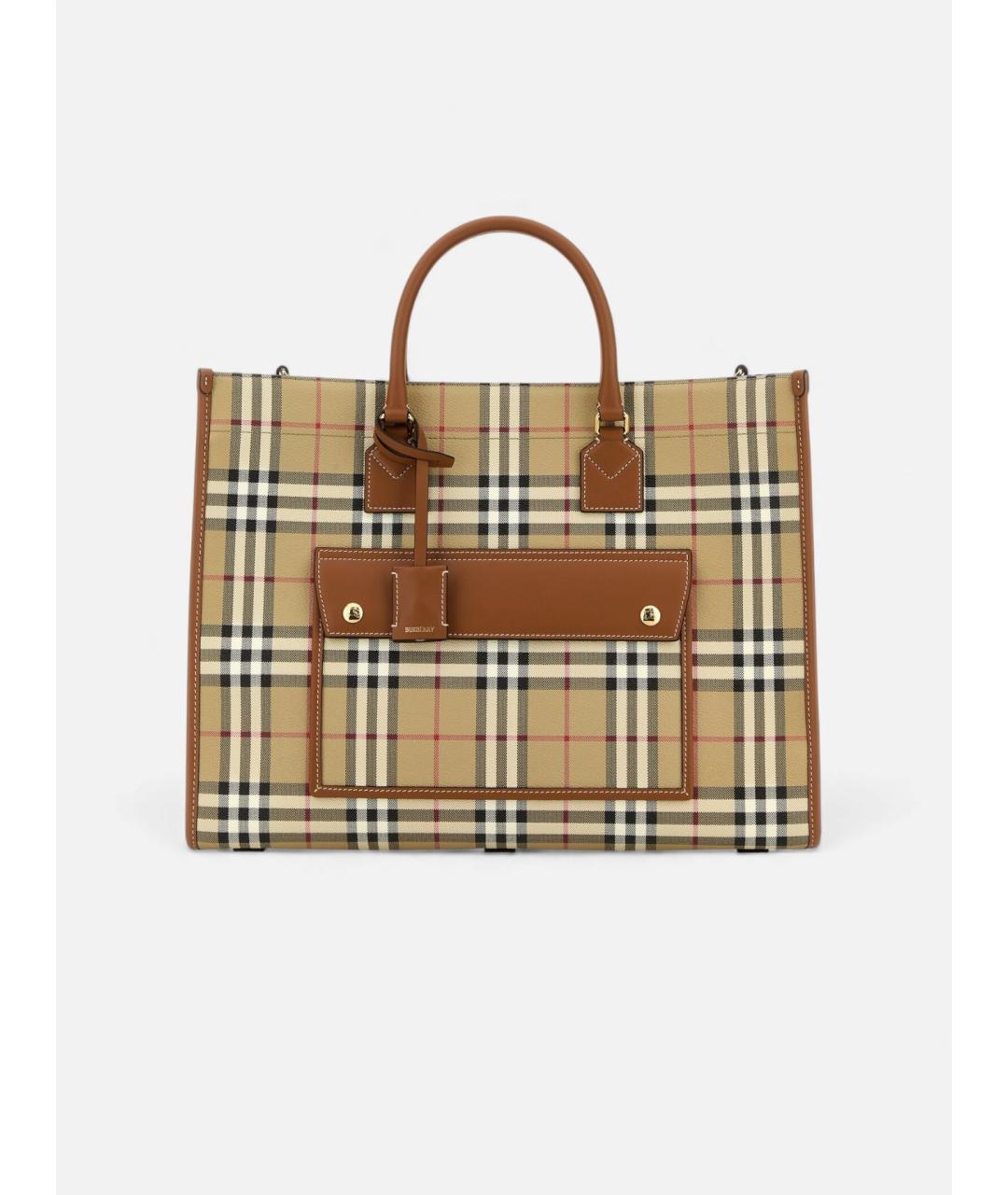 BURBERRY Бежевая сумка тоут, фото 6