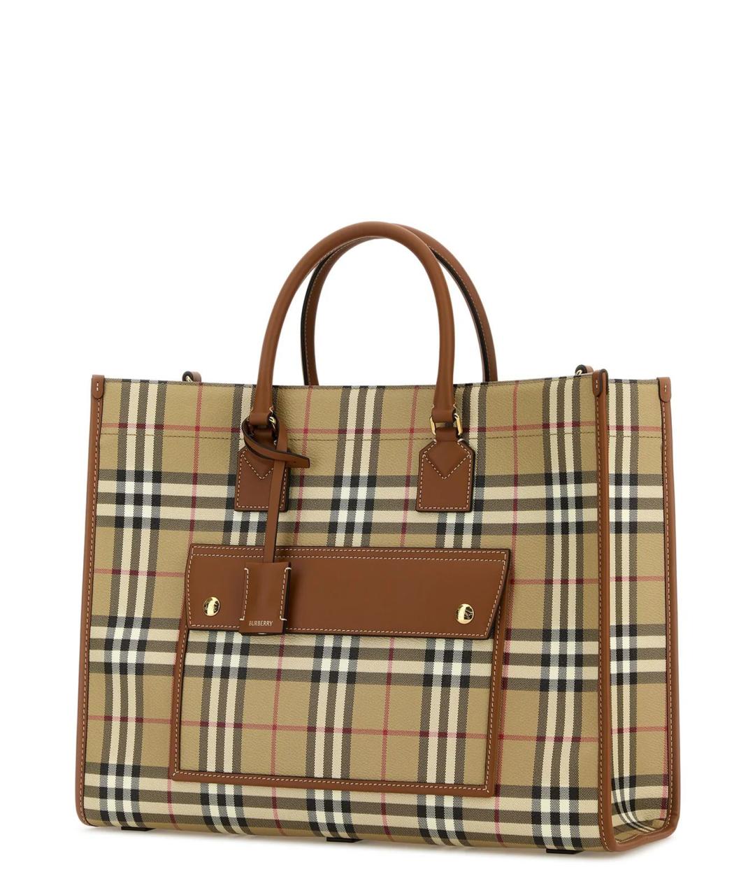 BURBERRY Бежевая сумка тоут, фото 2