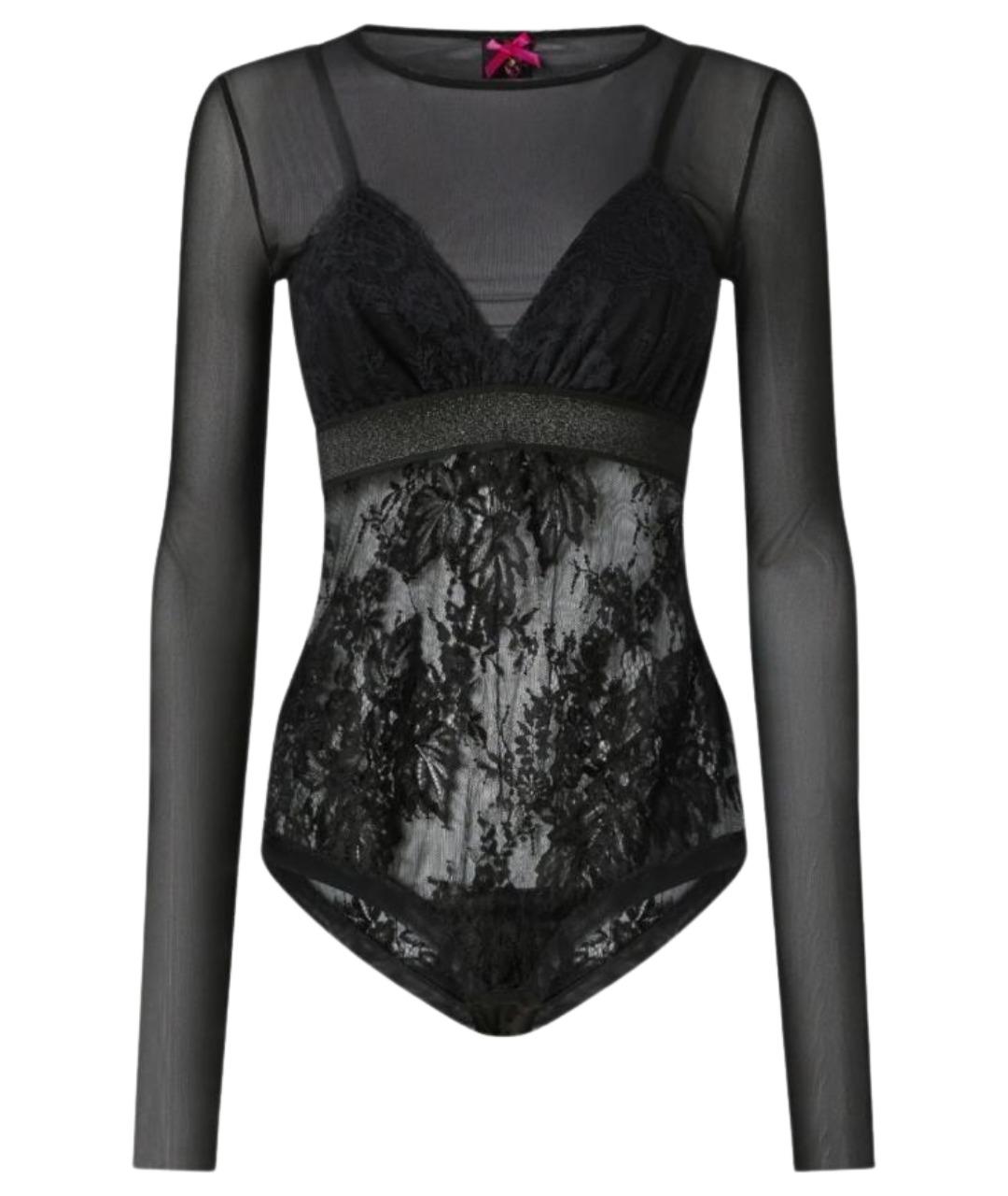 PINKO Черное полиамидовое боди, фото 1