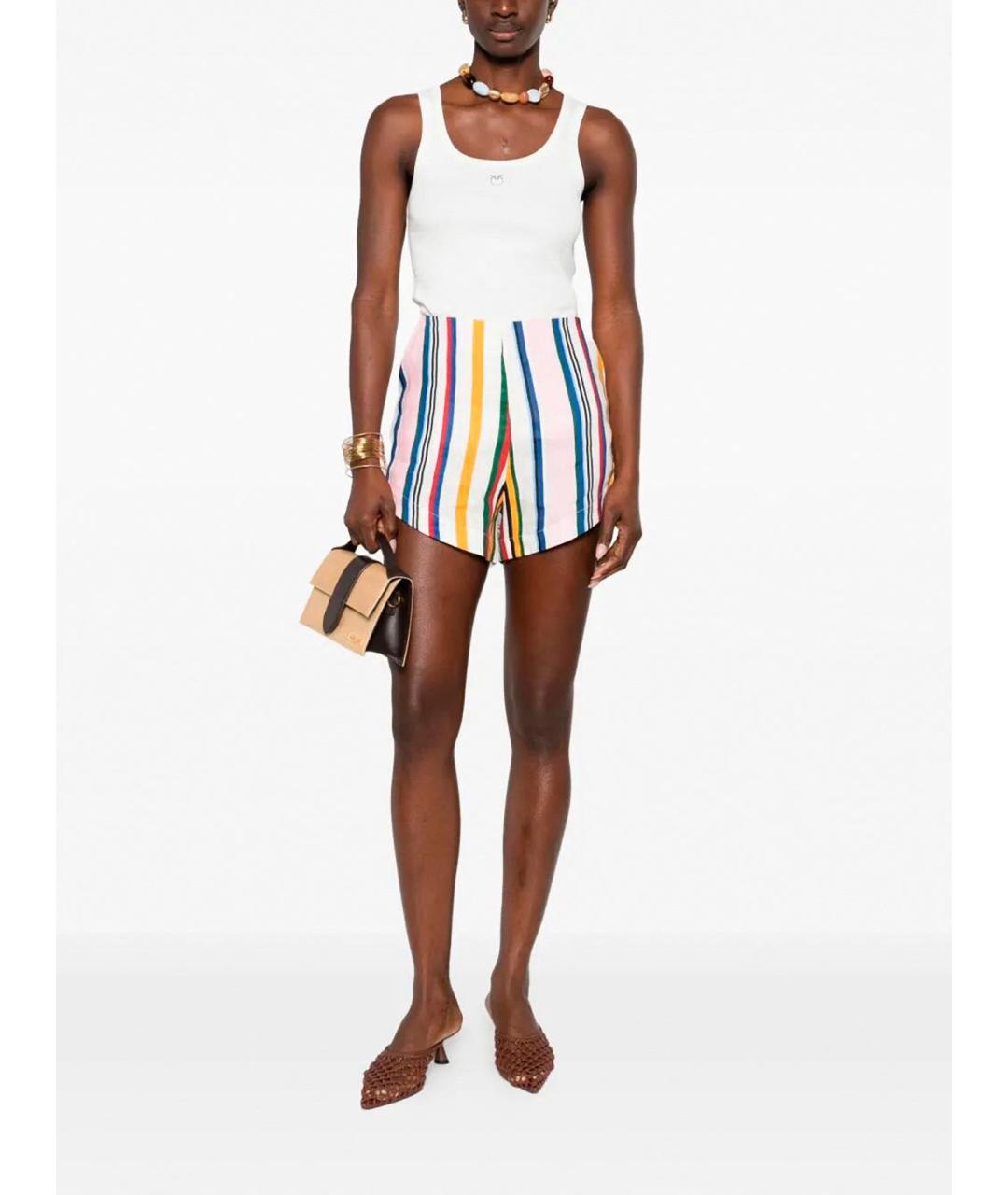 PINKO Белая хлопковая майка, фото 2